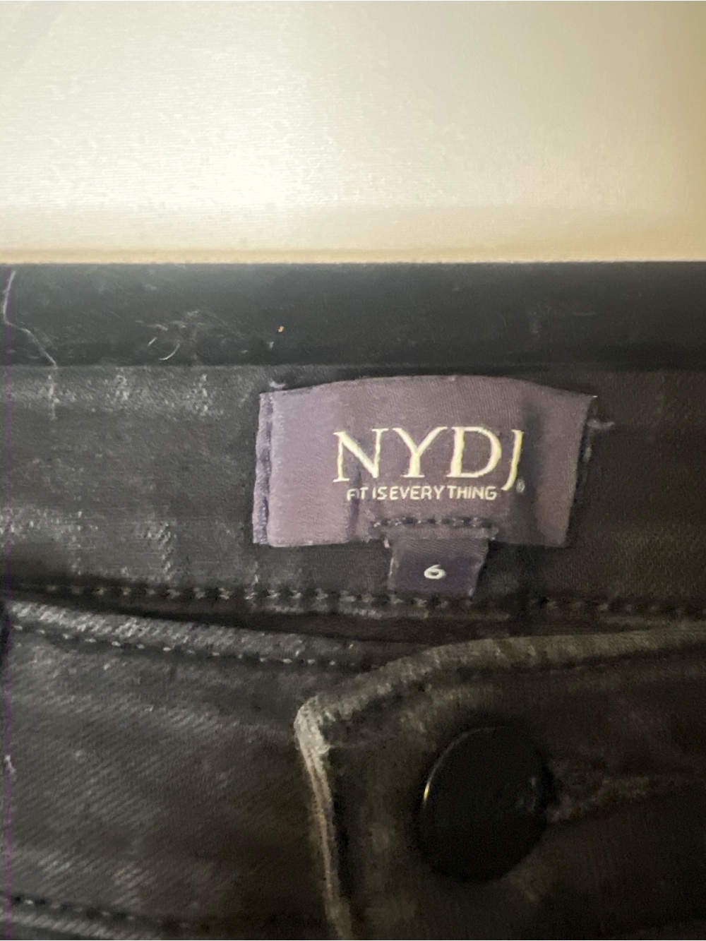 NYDJ Sheri Slim Lift Tuck Jeans - Black - Picture 4 of 4